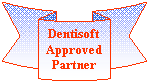 Curved Down Ribbon: DentisoftApprovedPartner
